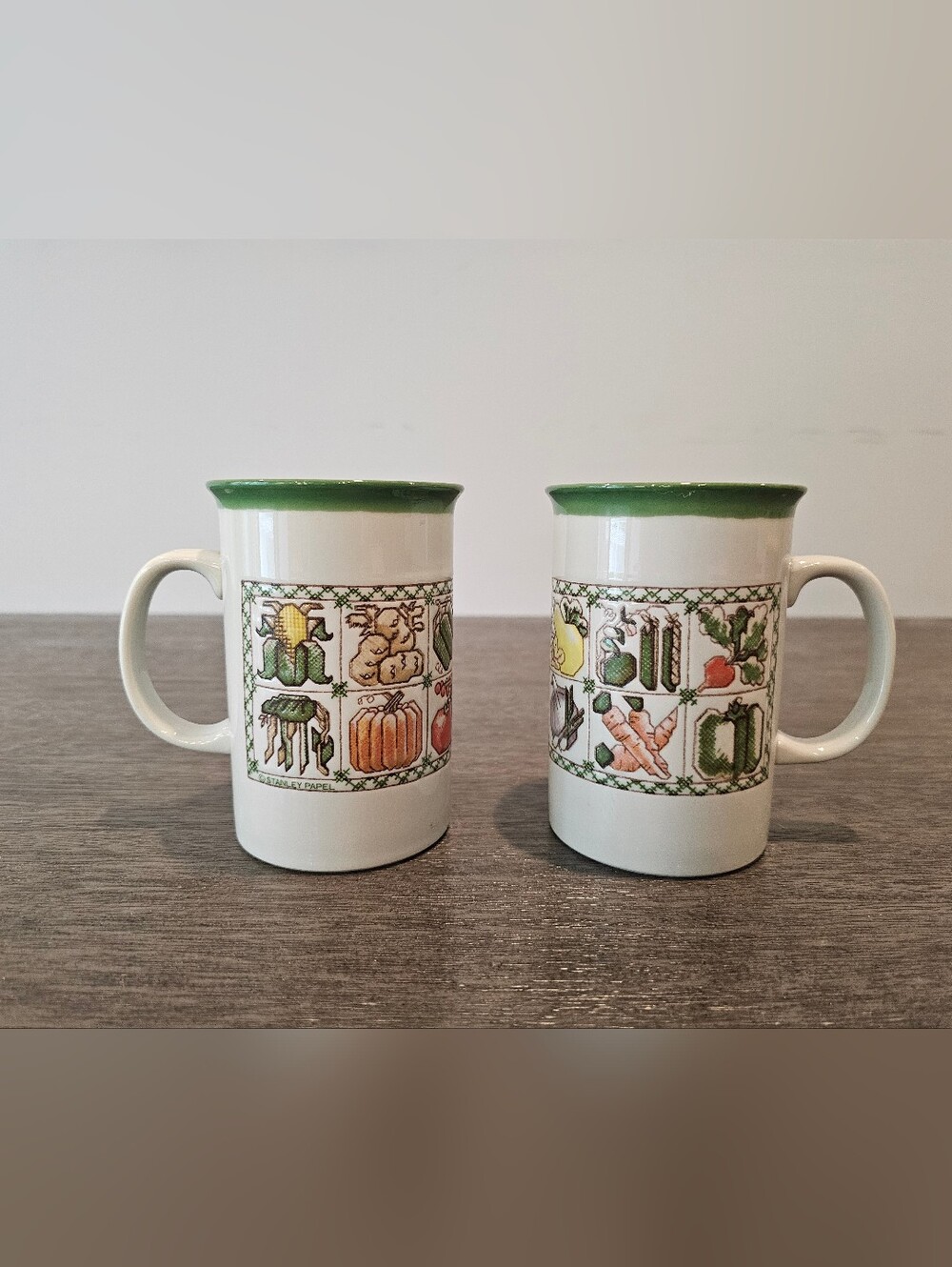 Vintage Otagiri Farmer Coffe Mug — Set of 2